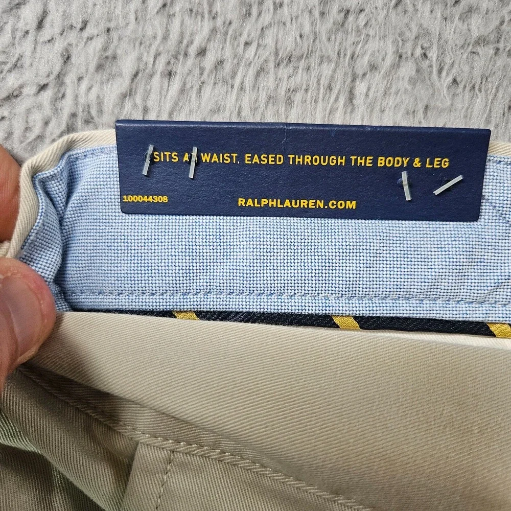 NWT Polo Ralph Lauren Chino Shorts Mens 50B Flat Front Classic Fit 10